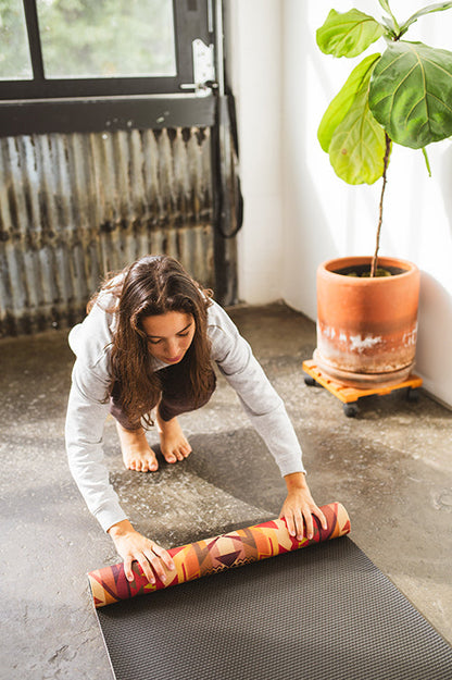 Bongo Jungle-Inspired Eco Yoga Mat – Wild Rhythm, Soft Cushion | Yune-4