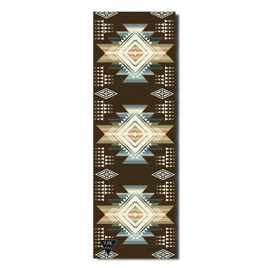 Buffalo Hills Soil Yoga Mat – 6 mm Extra Thick, Double-Sided Non-Slip, Eco-Friendly PER with UV-Printed Earthy Brown Design | Yune Yoga-0