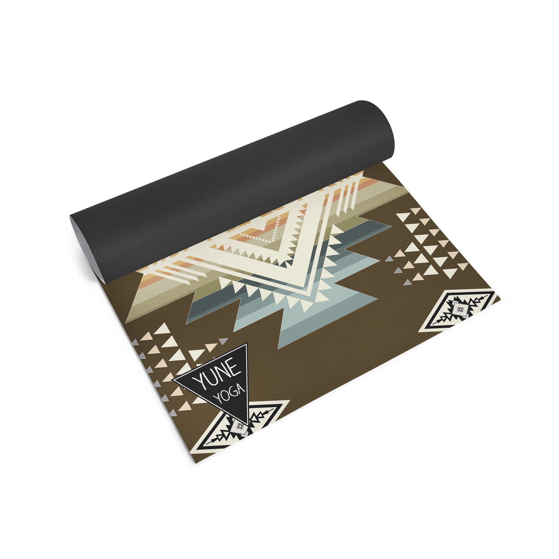 Buffalo Hills Soil Yoga Mat – 6 mm Extra Thick, Double-Sided Non-Slip, Eco-Friendly PER with UV-Printed Earthy Brown Design | Yune Yoga-1