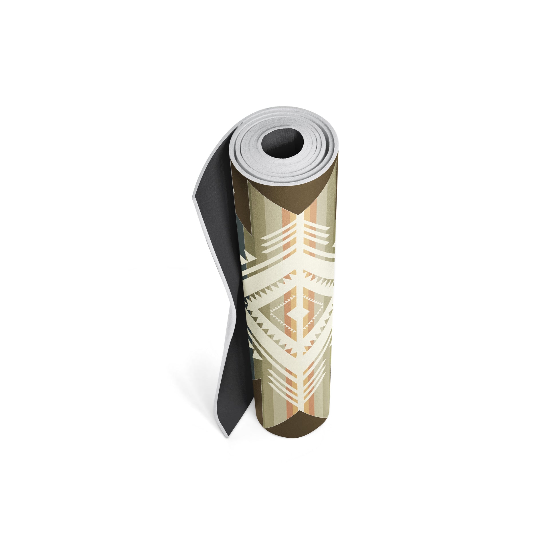 Buffalo Hills Soil Yoga Mat – 6 mm Extra Thick, Double-Sided Non-Slip, Eco-Friendly PER with UV-Printed Earthy Brown Design | Yune Yoga-4