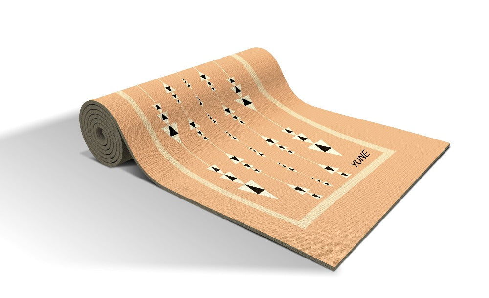 Yoga Mat | 6mm Thick | Tan | Non-Slip | Eco Friendly | Yune Yoga | Margot-1