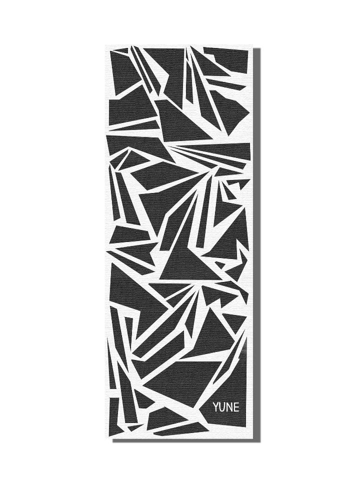 Yoga Mat | 6mm Thick | Black White | Non-Slip | Eco Friendly | Yune Yoga | Shadow-0
